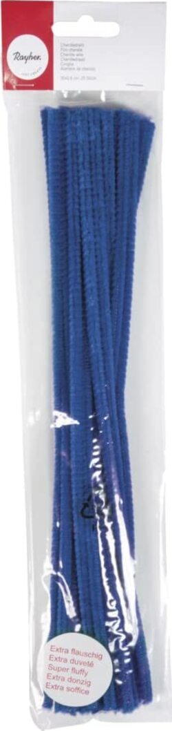 RAYHER---10-FILI-IN-CINIGLIA-50CM-9MM-BLEU-MEDIO