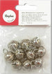 RAYHER---10-PEZZI---CAMPANELLI-IN-METALLO-SFERICI---Ø15MM---COLORE-ARGENTO