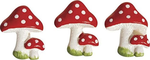 RAYHER---10-PEZZI---FUNGHI-PER-DECORAZIONI-IN-POLIRESINA-AUTO-ADESIVI-10x2CM