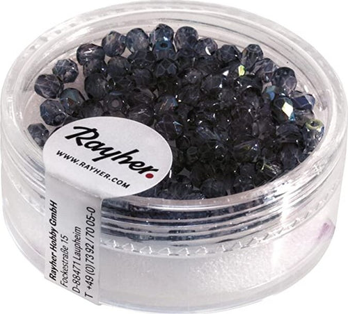 RAYHER---100-PEZZI---PERLA-IN-VETRO-SFACCETTATA-3MM---COLORE-BLU-NOTTE
