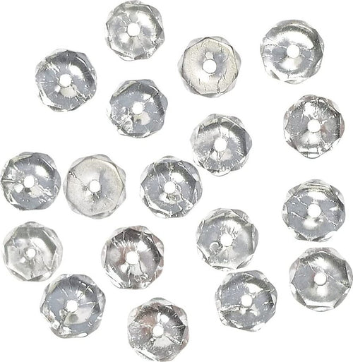 RAYHER---100-PEZZI---PERLA-IN-VETRO-SFACCETTATA-3MM---COLORE-TRASPARENTE