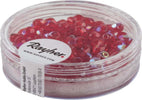 RAYHER---100-PEZZI---PERLA-IN-VETRO-SFACCETTATA-4MM---COLORE-ROSSO