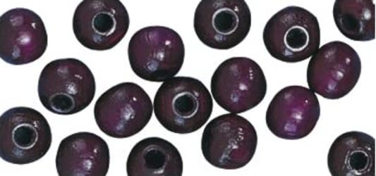 RAYHER---115-PEZZI---PERLINE-IN-LEGNO-LUCIDO-RESISTENTI-Ø6MM---COLORE-VIOLA