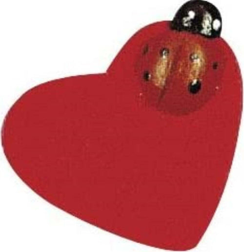 RAYHER---12-PEZZI---MINIATURE-IN-LEGNO-FORMA-CUORE-CON-COCCINELLA-2,5CM