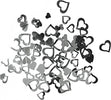 RAYHER---12gr---PAILLETTES-IN-PLASTICA-FORMA-CUORE-7X12MM---COLORE-ARGENTO