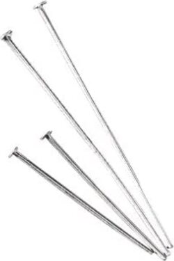RAYHER---15-PEZZI---AGHI-PER-PERLE-Ø0,8MM---COLORE-ARGENTO