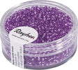 RAYHER---17-GRAMMI---PERLINE-IN-VETRO-ROTONDE-CON-FORO-ARGENTATO-Ø2MM---COLORE-LILLA