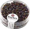 RAYHER---17-GRAMMI---PERLINE-IN-VETRO-ROTONDE-OPACHE-LUSTRATE-FORO-Ø2,6MM---COLORE-IRIDESCENTE