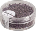 RAYHER---17-GRAMMI---PERLINE-IN-VETRO-ROTONDE-OPACHE-LUSTRATE-FORO-Ø2,6MM---COLORE-VIOLA