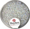 RAYHER---17-GRAMMI---PERLINE-ROTONDE-IN-VETRO-TRASPARENTE-Ø2,6MM---COLORE-ARGENTO
