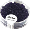 RAYHER---17-GRAMMI---PERLINE-ROTONDE-IN-VETRO-TRASPARENTE-Ø2,6MM---COLORE-BLU-SCURO