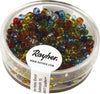 RAYHER---17-GRAMMI---PERLINE-ROTONDE-IN-VETRO-TRASPARENTE-Ø2,6MM---COLORI-ASSORTITI