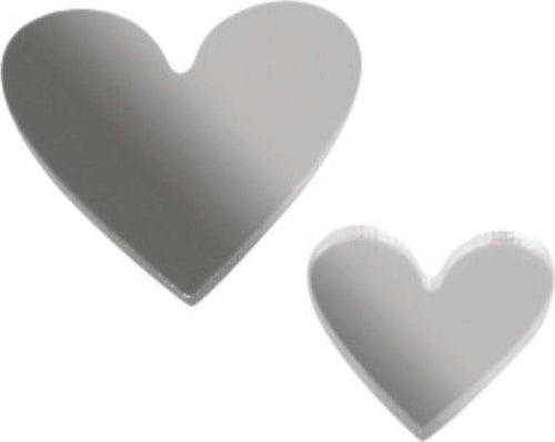 RAYHER---18-PEZZI---MINIATURE-A-SPECCHIO-FORMA-CUORE-2+3CM