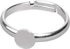 RAYHER---2-PEZZI---ANELLO-CON-PIASTRINA-Ø6MM---COLORE-ARGENTO