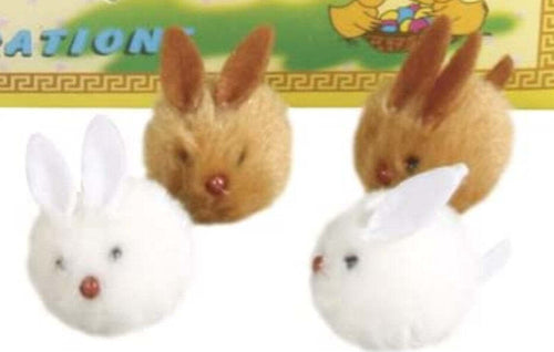 RAYHER---2-PEZZI---CONIGLIETTI-DI-PELUCHES---COLORE-MARRONE