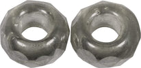 RAYHER---2-PEZZI---PERLINE-IN-VETRO-CON-FORO-GRANDE-Ø13MM-L.5-MM---COLORE-ANTRACITE