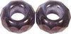 RAYHER---2-PEZZI---PERLINE-IN-VETRO-CON-FORO-GRANDE-Ø13MM-L.5-MM---COLORE-PRUGNA