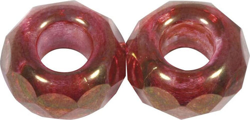 RAYHER---2-PEZZI---PERLINE-IN-VETRO-CON-FORO-GRANDE-Ø13MM-L.5-MM---COLORE-ROSSO-CLASSICO
