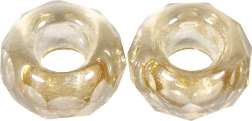 RAYHER---2-PEZZI---PERLINE-IN-VETRO-CON-FORO-GRANDE-Ø13MM-L.5-MM---COLORE-TOPAZIO-CHIARO