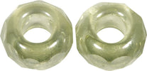 RAYHER---2-PEZZI---PERLINE-IN-VETRO-CON-FORO-GRANDE-Ø13MM-L.5-MM---COLORE-VERDE-MENTA