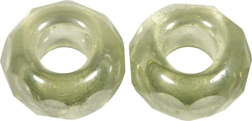 RAYHER---2-PEZZI---PERLINE-IN-VETRO-CON-FORO-GRANDE-Ø13MM-L.5-MM---COLORE-VERDE-MENTA