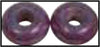 RAYHER---2-PEZZI---PERLINE-IN-VETRO-OPACO-CON-FORO-GRANDE-Ø16MM-L.6-MM---COLORE-PRUGNA