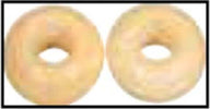 RAYHER---2-PEZZI---PERLINE-IN-VETRO-OPACO-CON-FORO-GRANDE-Ø16MM-L.6-MM---COLORE-TOPAZIO-CHIARO