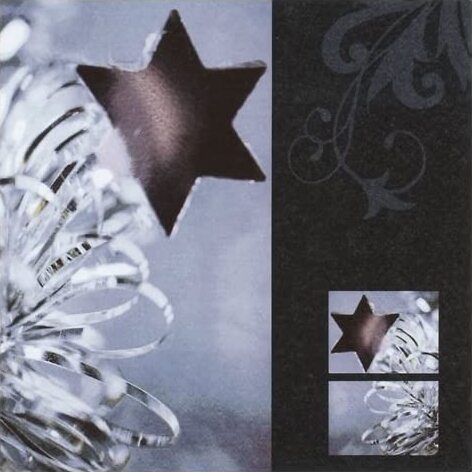 RAYHER---20-PEZZI---CONFEZIONE-DA-20-TOVAGLIOLI-PER-DECOUPAGE-33X33CM---COLORE-NERO-E-ARGENTO