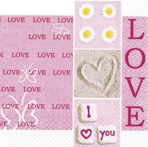 RAYHER---20-PEZZI---CONFEZIONE-DA-20-TOVAGLIOLI-PER-DECOUPAGE-33X33CM---COLORE-ROSA