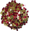 RAYHER---20gr---PAILLETTES-IN-PLASTICA-A-FORMA-DI-CUORE---COLORE-ORO-E-ROSSO