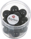 RAYHER---21-PEZZI---PERLE-CERATE-IN-VETRO-RINASCIMENTO-12MM---COLORE-NERO