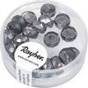 RAYHER---22-PEZZI---PERLE-IN-VETRO-A-RONDELLA-4X8MM---COLORE-ATRACITE