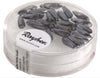 RAYHER---22-PEZZI---PERLE-IN-VETRO-CHICCO-DI-RISO-3X11MM---COLORE-GRIGIO-ANTRACITE