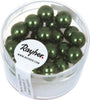 RAYHER---25-PEZZI---PERLE-CERATE-IN-VETRO-RINASCIMENTO-8MM---COLORE-VERDE-SMERALDO