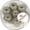 RAYHER---3-PEZZI---PERLINE-IN-VETRO-OPACO-CON-FORO-GRANDE-Ø12MM-L.5-MM---COLORE-ANTRACITE