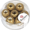 RAYHER---3-PEZZI---PERLINE-IN-VETRO-OPACO-CON-FORO-GRANDE-Ø12MM-L.5-MM---COLORE-CARAMELLO