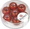 RAYHER---3-PEZZI---PERLINE-IN-VETRO-OPACO-CON-FORO-GRANDE-Ø12MM-L.5-MM---COLORE-ROSSO-CLASSICO
