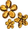 RAYHER---310-PEZZI---FIORI-STRASS-ACRILICO-5,8,10MM---COLORE-GIALLO