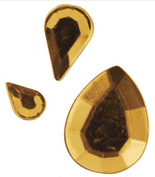RAYHER---310-PEZZI---GOCCE-STRASS-ACRILICO-6,10,14MM---COLORE-ARANCIONE