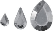 RAYHER---310-PEZZI---GOCCE-STRASS-ACRILICO-6,10,14MM---COLORE-BIANCO-CRISTALLO