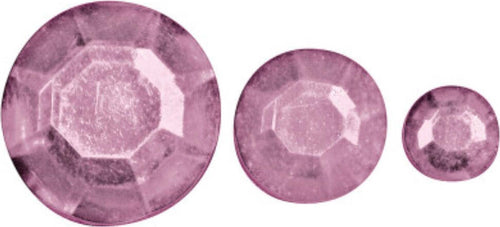 RAYHER---310-PEZZI---PIETRE-STRASS-ACRILICO-6,10,14MM---COLORE-ROSA