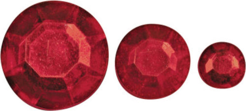 RAYHER---310-PEZZI---PIETRE-STRASS-ACRILICO-6,10,14MM---COLORE-ROSSO