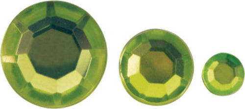 RAYHER---310-PEZZI---PIETRE-STRASS-ACRILICO-6,10,14MM---COLORE-VERDE-CHIARO
