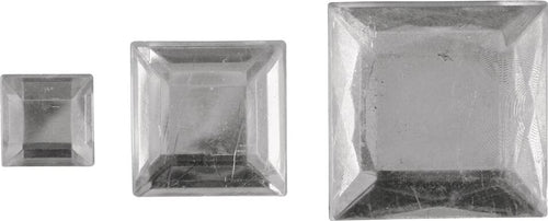 RAYHER---310-PEZZI---QUADRETTI-STRASS-ACRILICO-6,10,14MM---COLORE-BIANCO-CRISTALLO