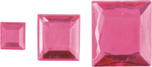 RAYHER---310-PEZZI---QUADRETTI-STRASS-ACRILICO-6,10,14MM---COLORE-ROSA
