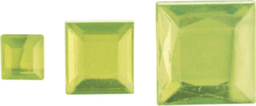 RAYHER---310-PEZZI---QUADRETTI-STRASS-ACRILICO-6,10,14MM---COLORE-VERDE