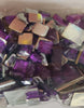 RAYHER---310-PEZZI---QUADRETTI-STRASS-ACRILICO-6,10,14MM---COLORE-VIOLA