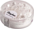 RAYHER---32-PEZZI---PERLE-IN-VETRO-TRIANGOLARE-7MM---COLORE-BIANCO-NEVE