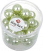 RAYHER---35-PERLE-DI-VETRO-CERATO-RINASCIMENTALE-10MM---COLORE-VERDE-LIME