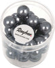 RAYHER---35-PEZZI---PERLE-CERATE-IN-VETRO-RINASCIMENTO-10MM---COLORE-GRIGIO-ANTRACITE